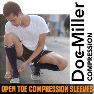 DOC MILLER Open Toe Compression Socks  -  NEW IN PACKAGE!